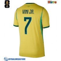 Fotballdrakt Herre Brasil Vinicius Junior #7 Hjemmedrakt VM 2026 Kortermet